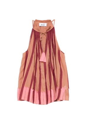 Niu striped tassel blouse - Brown