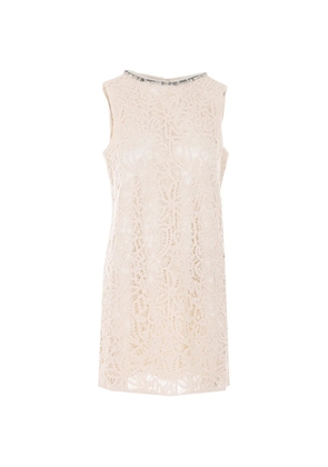LIU JO embroidered mini dress - White