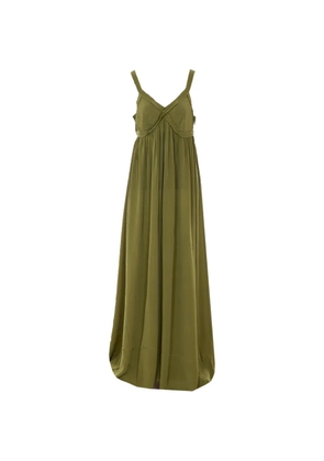 Essentiel Antwerp V-neck flared maxi dress - Green