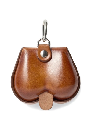 LEMAIRE Carlos leather keyring - Brown