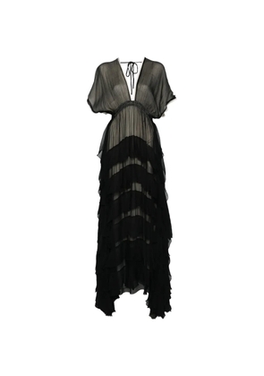 Mes Demoiselles ruffled maxi dress - Black