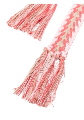 Pierre-Louis Mascia tassel patterned belt - Pink