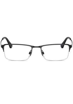 Emporio Armani rectangle-frame glasses - Black