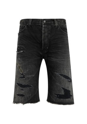 Mastercraft Union ripped shorts - Black