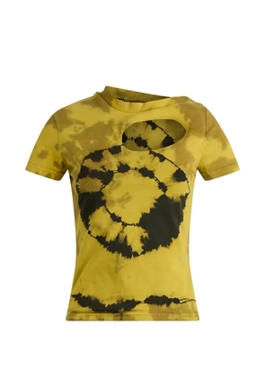 Ottolinger cut-out printed T-shirt - Yellow