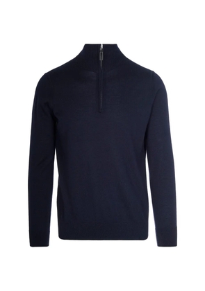 Paolo Pecora zip virgin wool sweater - Blue
