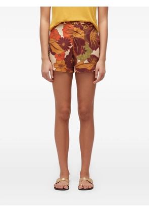 Osklen floral-print shorts - Orange