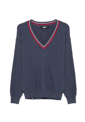 Rossignol V-neck textured sweater - Blue