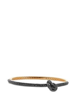 Engelbert black-diamond knot bracelet - Gold