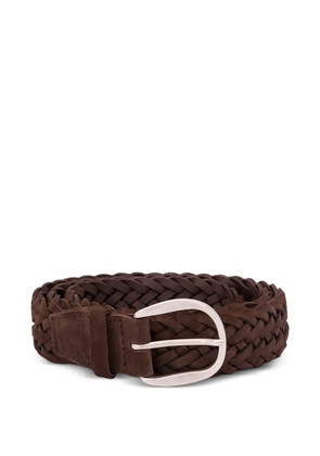 Orciani braided belt - Brown
