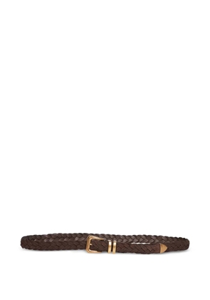Brunello Cucinelli braided leather belt - Brown