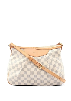 Louis Vuitton Pre-Owned Syracusa PM Damier Azur Shoulder bag PVC leather white - Neutrals