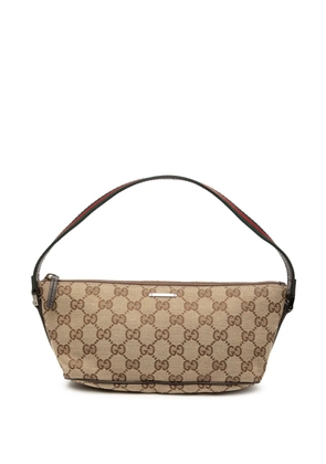 Gucci Pre-Owned 2000-2015 GG Canvas Web Boat shoulder bag - Brown