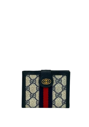 Gucci Pre-Owned 20th Century GG Supreme Web Ophidia Bifold Wallet small wallets - Blue