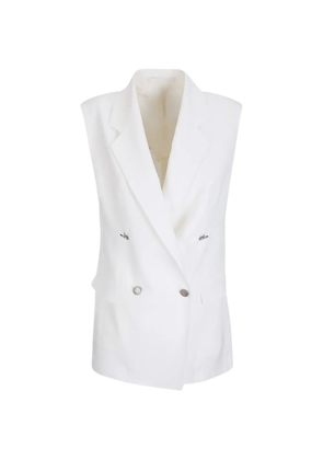 Tagliatore Bernice double-breasted waistcoat - White