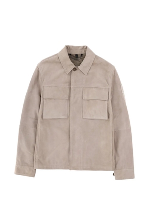 Belstaff leather shirt jacket - Neutrals