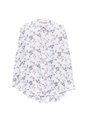 Ermanno Scervino long-sleeve embroidered shirt - White