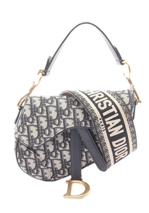 Christian Dior Pre-Owned 2010-2026 Mini Oblique Canvas Saddle Bag satchel - Brown