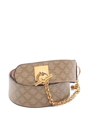 Celine Pre-Owned 2000s Macadam chain belt - Neutrals