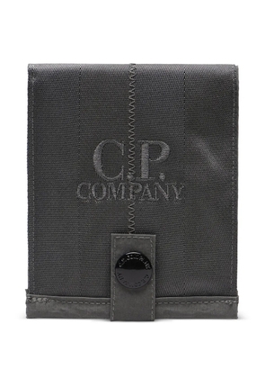 C.P. Company logo-embroidery wallet - Grey
