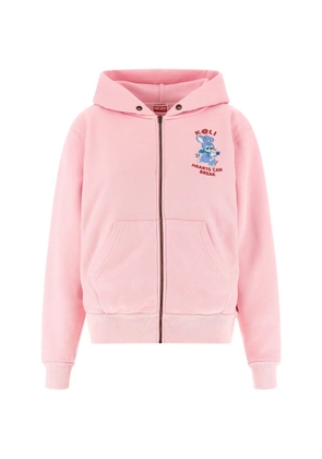 Kenzo Cartoon print zip hoodie - Pink
