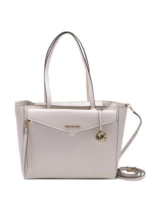 Michael Kors Vintage large Maisie pebbled leather tote bag - White