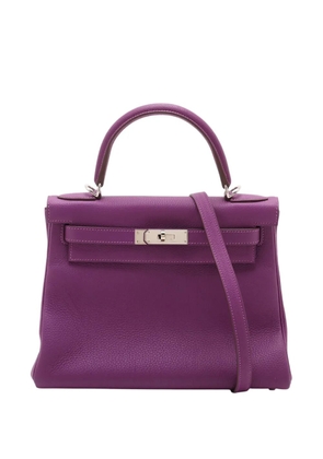 Hermès Pre-Owned 2018 Special Order Togo Kelly II Retourne 28 satchel - Purple