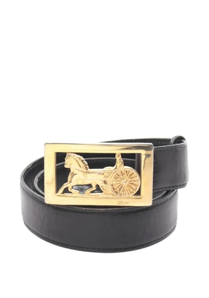 Celine Pre-Owned 2000s horse leather belt - Black