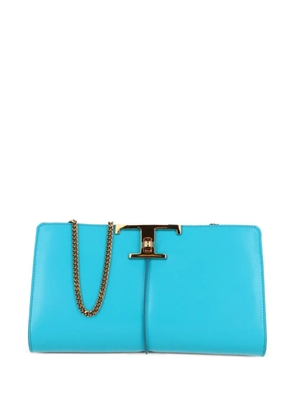 Tod's T-logo chain-strap shoulder bag - Blue