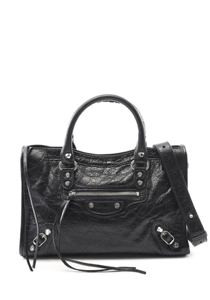Balenciaga Pre-Owned 2010-2026 Small Lambskin Motocross Classic City satchel - Black