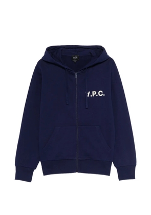 A.P.C. zip hoodie - Blue