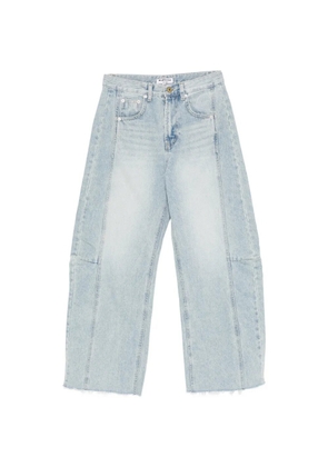 La Piscine banana frayed trousers - Blue
