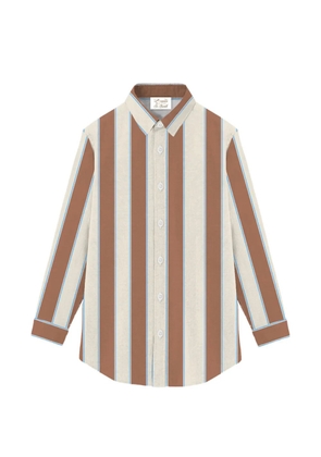MC2 Saint Barth Brigitte striped button shirt - Brown