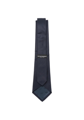 Emporio Armani textured tie - Blue