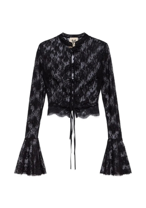 Aniye By Chemisette Era cropped blouse - Black