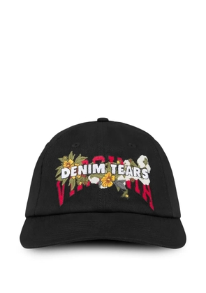 Denim Tears Virginia floral-embroidered cap - Black
