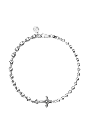 Stolen Girlfriends Club cross ball-chain bracelet - Silver