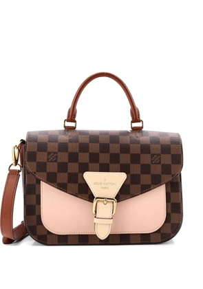Louis Vuitton Pre-Owned Beaumarchais Handbag Damier with Leather shoulder bag - Brown