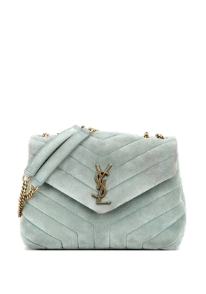 Saint Laurent Pre-Owned Loulou Matelasse Chevron Velvet Small shoulder bag - Green
