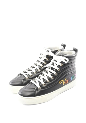 Louis Vuitton Pre-Owned 2019 Stellar Line high-top leather sneakers - Black