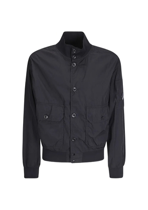 C.P. Company Chrome-R button bomber jacket - Black