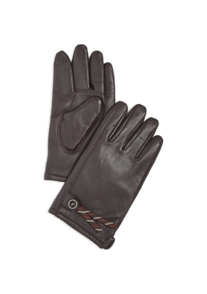 Polo Ralph Lauren knit lined leather gloves - Brown