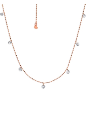 graziela Tiny Floating diamond necklace - Pink