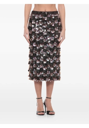 P.A.R.O.S.H. sequin-flowers skirt - Black