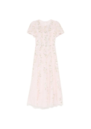 Needle & Thread all-over sequin embellishment dress - Pink