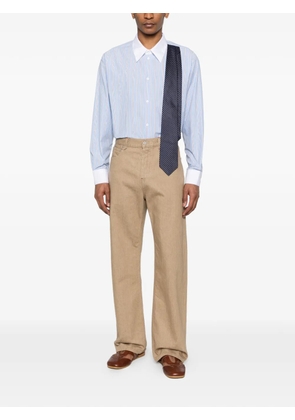 Charles Jeffrey Loverboy striped tie shirt - Blue