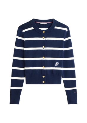 Tommy Hilfiger striped button-up cardigan - Blue