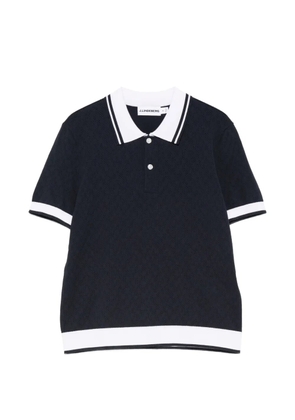 J.Lindeberg Polly pointelle polo top - Blue