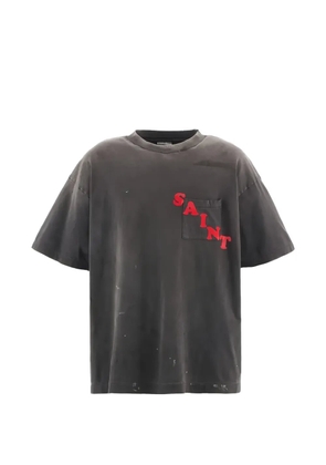 SAINT MXXXXXX chest-pocket graphic T-shirt - Grey