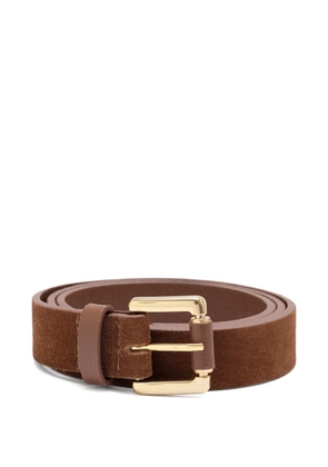 Sarah Chofakian Strata gold-tone belt - Brown